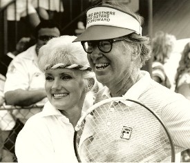 Kelly with Bobby Riggs